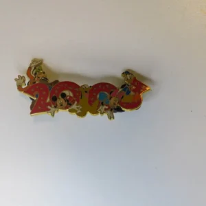 Disney Pin 18446 DLR Cast Exclusive 2003 New Years Mickey Donald Goofy Pluto LE