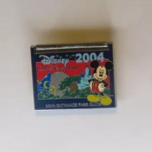 Disney Mickey Main Entrance Pass Guide Red Insert Walt Disney World Cast Pin