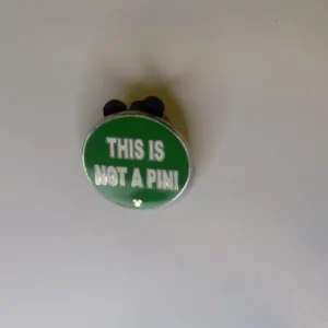 DISNEY THIS IS NOT A PIN HIDDEN MICKEY MOUSE ROUND OFFICIAL PIN 2010 #5/5