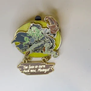 Disney world pin Vintage pirates Caribbean too late to turn back now mateys