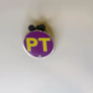 Disney Official Pin Trading 2008 Hidden Mickey 4 Of 5 PT Purple And Yellow Pin
