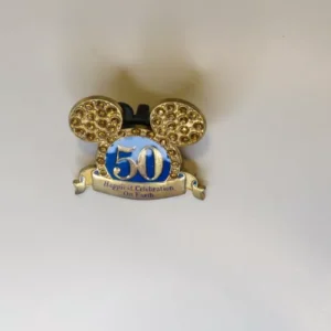 Disney Trading Pin Happiest Celebration on Earth 50th Jewel Mickey Ears 2005