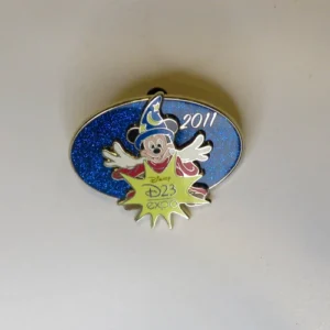 DISNEY 2011 D23 EXPO LOGO SORCERER MICKEY LIMITED RELEASE PIN