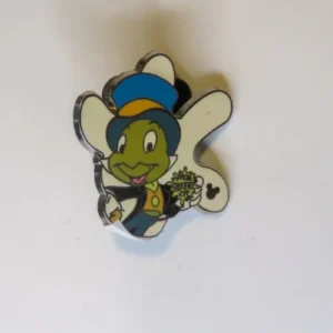 2013 Hidden Mickey Pin Pinocchio White Glove Silhouette Jiminy Cricket Pin