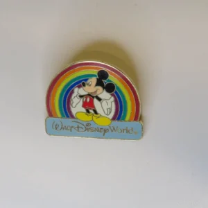 Disney 2002 Walt Disney World Mickey Mouse Inside Colorful Circle Pin#12142