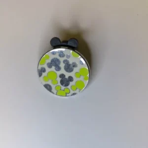 MOUSE ICON BRIGHT WATCHES SILVER+GREEN Hidden Mickey CAST LANYARD Disney PIN