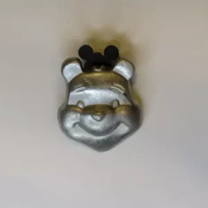 Disney Pin - Disneyland Paris DLRP Pewter Winnie the Pooh Head Silver Look 12018