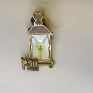 DISNEY WDW 50 YEARS OF TINKER BELL SERIES #7 JULY GOLD FRAME LANTERN LE 5000 PIN