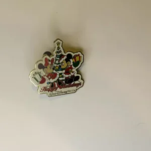 DISNEY WDW HAPPY HOLIDAYS 2002 MICKEY & MINNIE MOUSE PIN