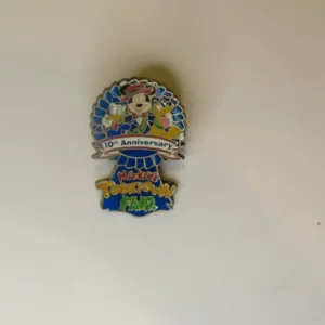 Mickey Toontown Fair 10th Anniversary Pin - Mickey, Pluto And Donald
