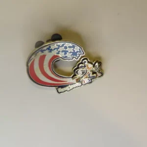 Disney Pin Americana Mickey Mouse - Flag Wave - Hang Loose U.s.a. Pin