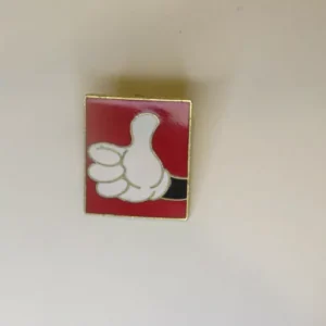 Disney Pin 431 - Mickey Mouse Thumb (red Background) Pin