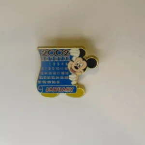 Disney Pin 8917 12 Months Of Magic Calendar 2002 January Mickey Mouse