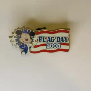 DLR - Flag Day 2003 Mickey 3D Sparkle LE Disney Pin 22334