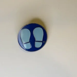 Disney's Hidden Mickey Pin, "Shoe Prints", 1 1/4"