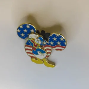 Disney DLR Cast Member - Patriotic Mickey Head (Donald) Pin