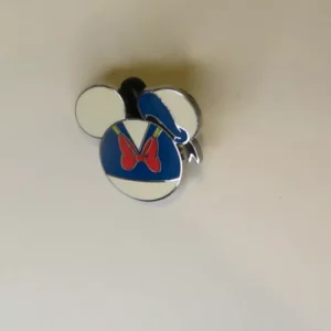 Donald Duck Mickey Mouse Head Shape Individual Disney Park Trading Pin