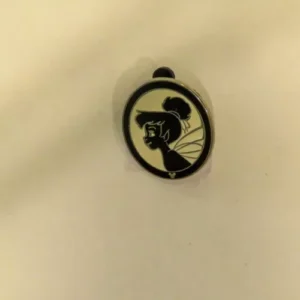 Disney Tinker Bell Black and White Hidden Mickey Pin