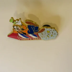 Disneyland Goofy On Rocket July 4 2001 Pin