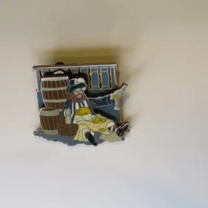 Pirates of the Caribbean Jack Sparrow Barrel Slider Moving POTC Disney Pin 47589