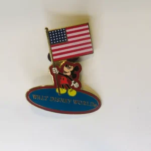 Walt Disney World Trading Pin American Flag Usa Patriotic Stars