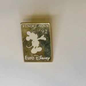 Euro Disney Rendez-Vous '92 Blue Mickey Mouse Disney Pin 7843