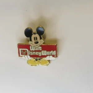 Disney 2000 Pin - Mickey Holding A Red Sign With - Walt Disney World