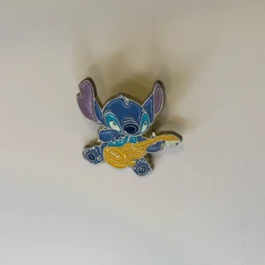 Disney Stitch Playing Brown Ukulele Gold Disney Pin Lilo & Stitch (B3)