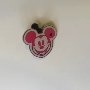 2008 Disney Colorful Mickeys Face Red/pink Trading Pin