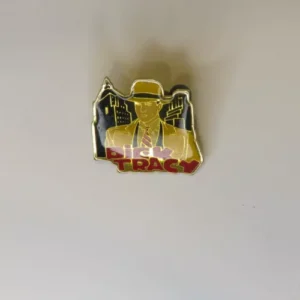 Vintage Disney Dick Tracy Metal Enamel Keychain
