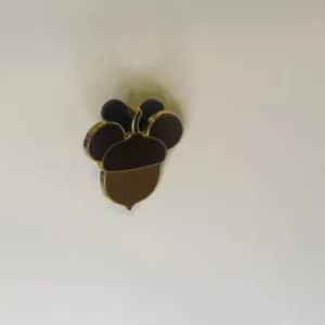 Disney Pin 74021 Mickey Mouse Icon Acorn Nut Head Ears Brown Ears Head