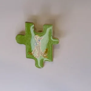 Disney Pluto Puzzle Piece Green Pin