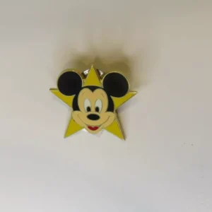 Wdw Cast Lanyard Remake Pin Yellow Star Mickey Face Disney Pin (b0)