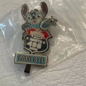 Disney Stitch Animal Kingdom Route 498 Good Bye Pin