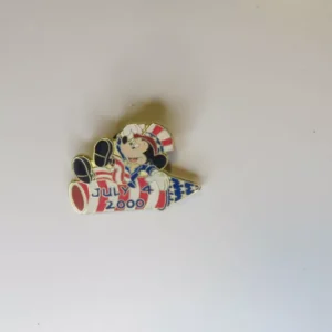 Le Disney Pin mickey Mouse Usa Patriotic Uncle Sam Rocket Fireworks