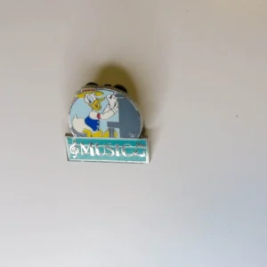 Disney Wdw Cast Lanyard Donald Duck Music Mgm Parking Sign Pin