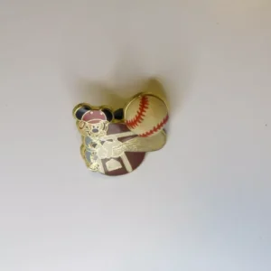 Disney Around The World Trading Pin Mickey Playing Baseball 2002