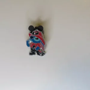 Disney Stitch Firefighter Hidden Mickey Pin