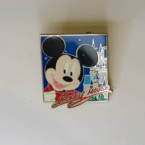 Disney Character Autographs Sleeg Beauty Castle Mickey Mouse   Pin