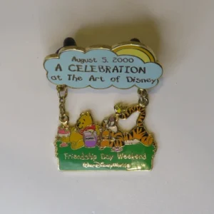 Disney Pooh+tigger Friendship Day 2000 Art Of  Le Gwp Event Dangle  Pin