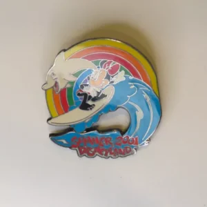 Disney land  6297 dl Minnie Mouse Summer 2001 Surfing Le 3600 Waffle Pin