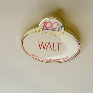Disney  Wdw Cast 100 Years Of Magic Mickey Mouse Walt Name Tag Share A Pin