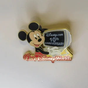Disney  World 2006  10th Anniversary  Mickey Mouse On The Computer Pin