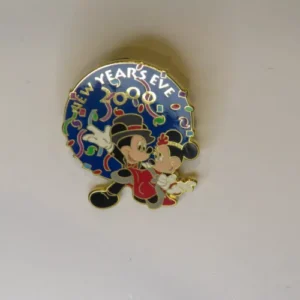 Disney  Year's Eve Mickey Mouse And Minnie Mouse 2000 Pin