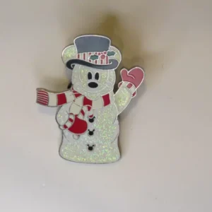 Disney  2008 MICKEY SPARKLE SNOWMAN  CELEBRATES THE WINTER CHRISTMAS  Pin