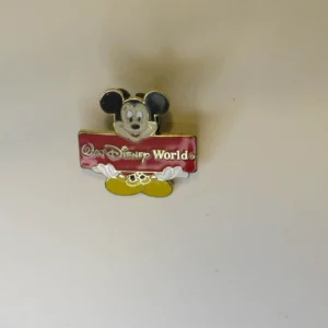 Disney 2000 Pin - Mickey Holding A Red Sign With - Walt Disney World