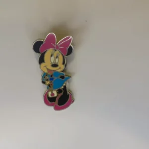 Minnie Mouse Lanyard Starter 2004 DLRP Blue Dress Paris Disney Pin 30191