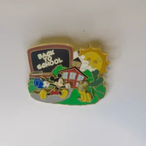 Disney Wdw Back To School Slider Mickey & Pluto Pin Le 3500
