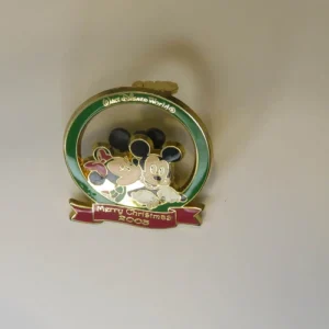 Disney Wdw Christmas 2003 Mistletoe Dangle Series Mickey & Minnie Le