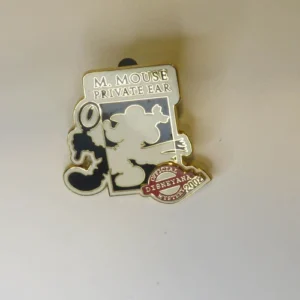 Disney Disneyana Convention 2002 Mystery Logo Mickey Private Ear Pin